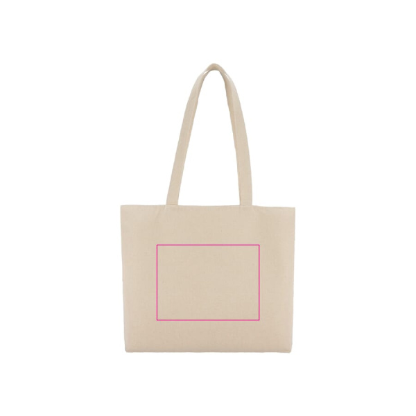 Puuvilla Kangaskassi vetoketjulla OEKO-TEX® 47 x 11 x 35 cm 320g/m²: puoli 1