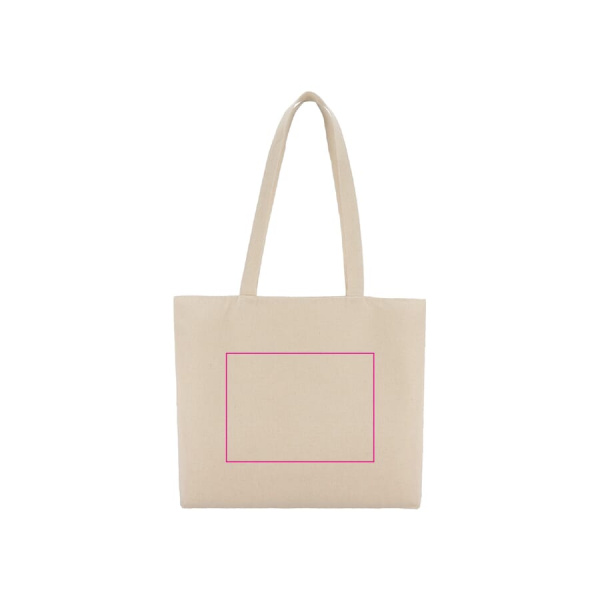 Puuvilla Kangaskassi vetoketjulla OEKO-TEX® 47 x 11 x 35 cm 320g/m²: puoli 2