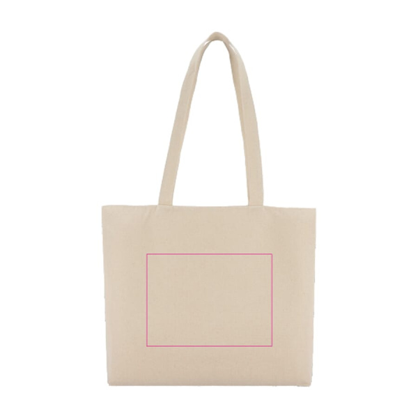 Puuvilla Kangaskassi vetoketjulla OEKO-TEX® 47 x 11 x 35 cm 320g/m²: puoli 2