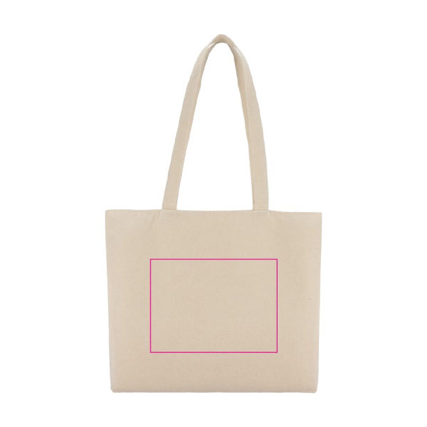 Puuvilla Kangaskassi vetoketjulla OEKO-TEX® 47 x 11 x 35 cm 320g/m²: puoli 2
