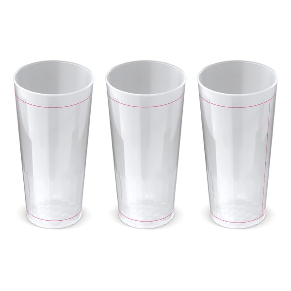 Ecologic-Becher Design PP 500 ml: Rundum