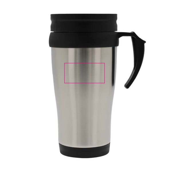 Metal -matkamuki 350 ml: korvan vasemmalla puolella