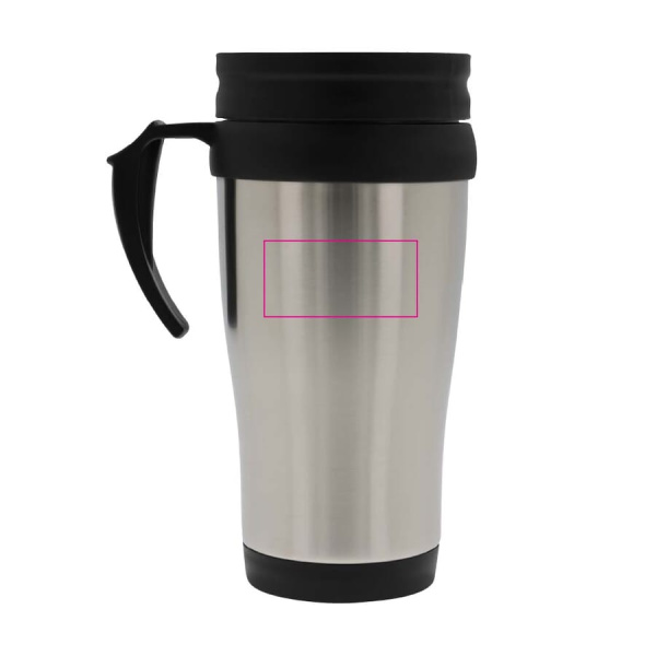 Metal -matkamuki 350 ml: korvan oikealla puolella