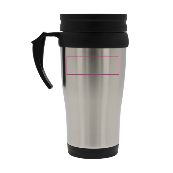 Metal -matkamuki 350 ml: korvan oikealla puolella