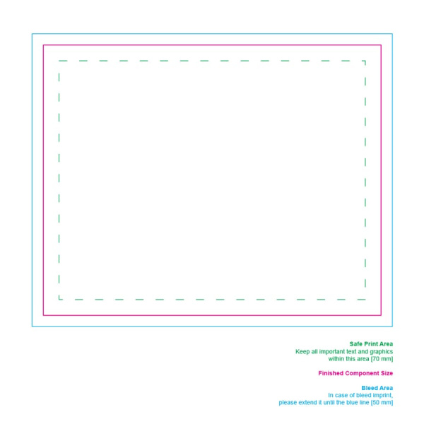 Polarfleece-Decke OEKO-TEX® Sublimation 120 x 150 cm 190 g/m²: Seite 1