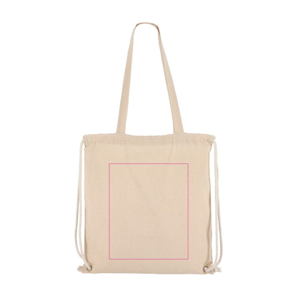DrawTote OEKO-TEX 38x42 140gsm: 1 pusė