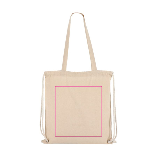 DrawTote OEKO-TEX 38x42 140gsm: 1 pusė