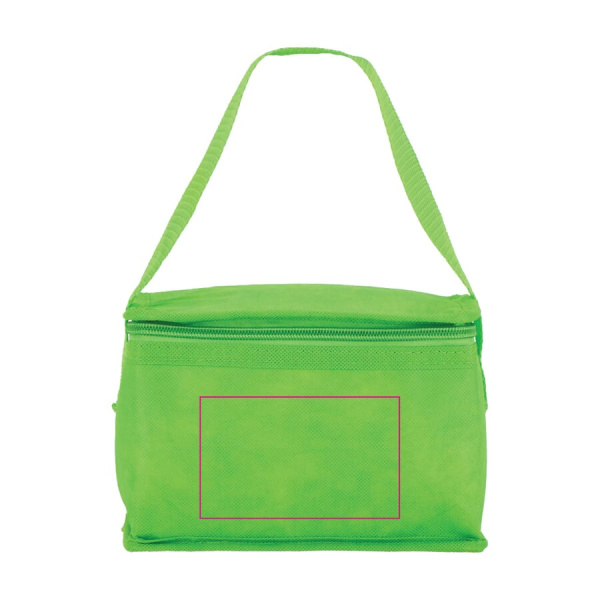 R-PET 6 Dosen-Kühltasche Non Woven 20x 13 x 12,5 cm 75g/m²: Vorderseite