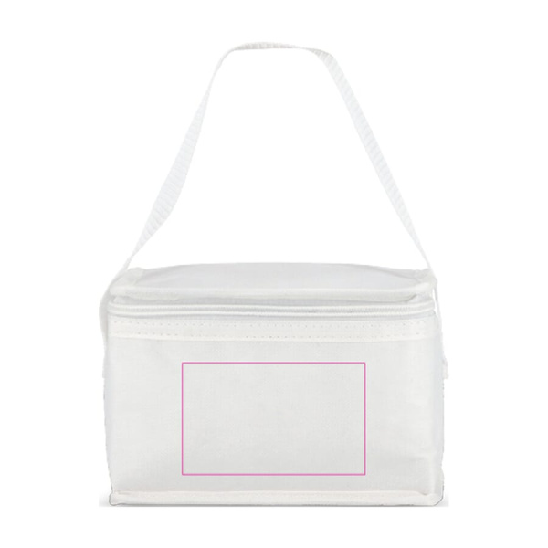 R-PET 6 Dosen-Kühltasche Non Woven 20x 13 x 12,5 cm 75g/m²: Vorderseite