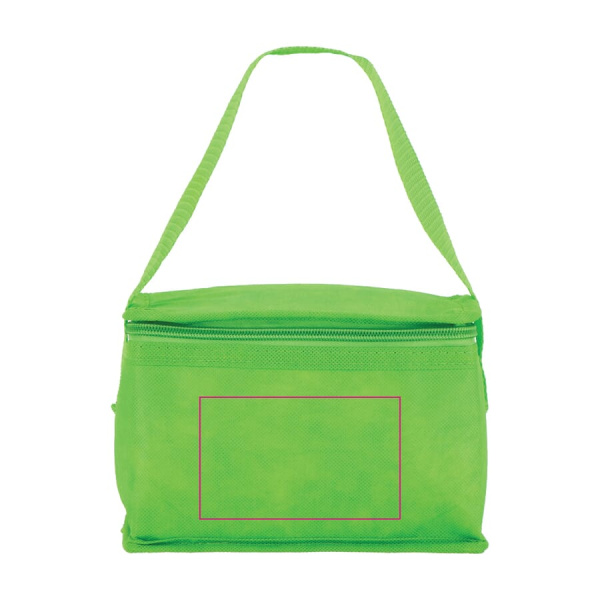 R-PET 6 Dosen-Kühltasche Non Woven 20x 13 x 12,5 cm 75g/m²: Vorderseite