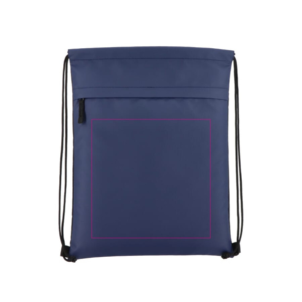 Ar PU pārklāta R-PET 600D aukliņas soma 33 x 42 cm: 1. puse