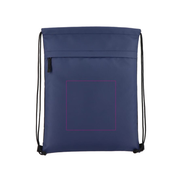 Ar PU pārklāta R-PET 600D aukliņas soma 33 x 42 cm: 1. puse