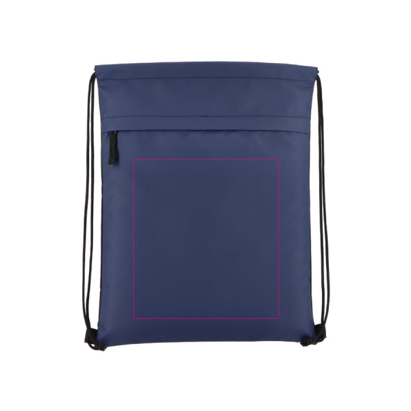 Ar PU pārklāta R-PET 600D aukliņas soma 33 x 42 cm: 1. puse