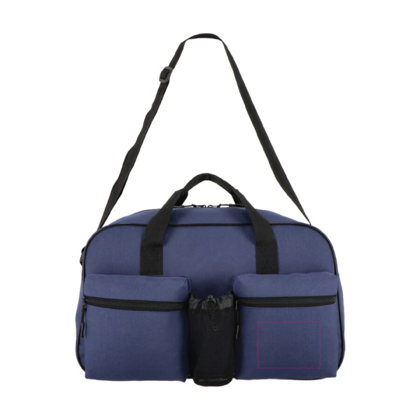 R-PET 600D spordi- ja reisikott 46 x 21 x 27,5 cm 25 L: parem tasku