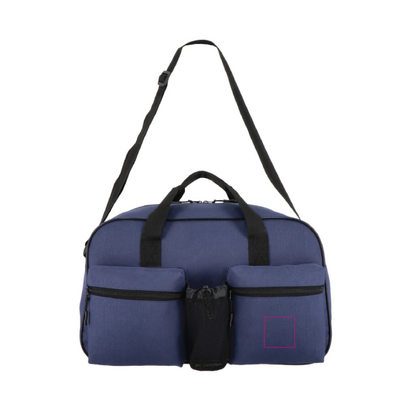 R-PET 600D spordi- ja reisikott 46 x 21 x 27,5 cm 25 L: parem tasku