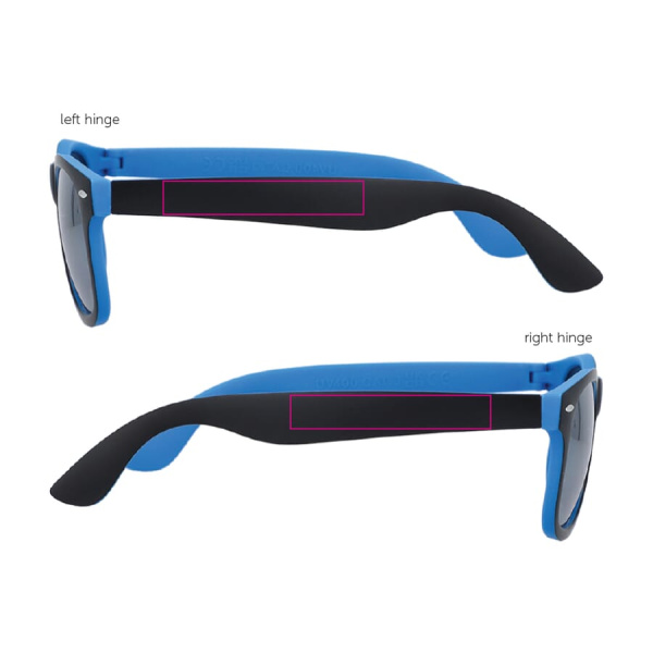 Sunglasses Tate mirror lens UV400: 1 cm from hinge left and right
