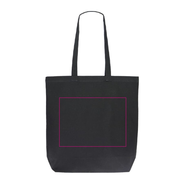 Bag organic cotton color long 270g/m² 42x12x43 cm: side 2