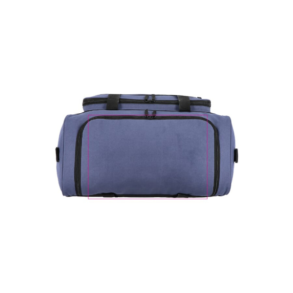 R-PET 600D spordi- ja reisikott 51 x 25 x 29 cm 37 L: klapi peal