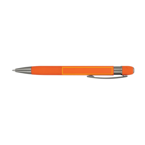 Aliuminio rutulinis rašiklis Toulouse Softtouch: 270° nuo segtuko