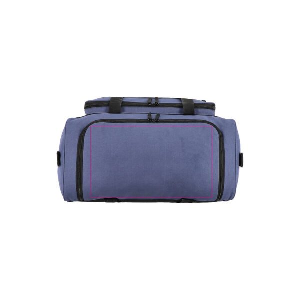 R-PET 600D spordi- ja reisikott 51 x 25 x 29 cm 37 L: klapi peal
