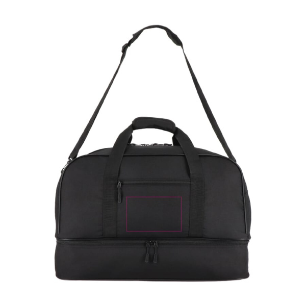 R-PET 600D spordi- ja reisikott 55,5 x 25 x 36 cm 50 L: esisel sahtlis