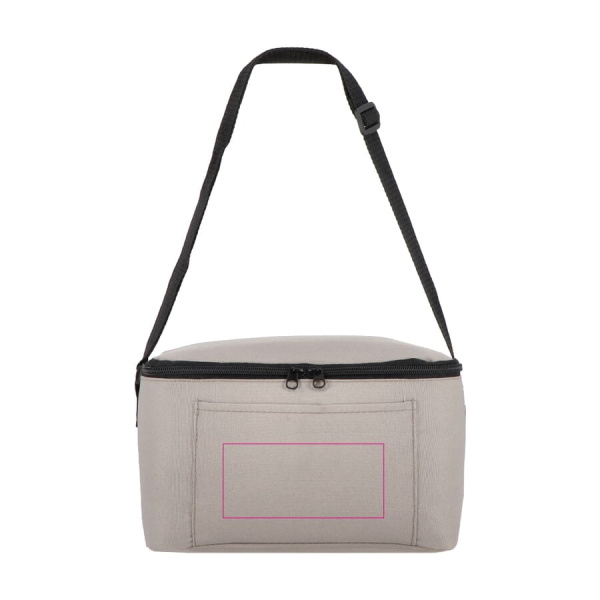 R-PET 600D 6-pack kylväskan 25 x 14,5 x 15,5 cm 5 L: på det främre facket