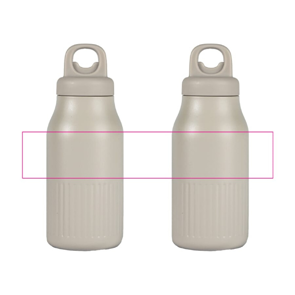 Sagaform Truls tērauda pudele ar ērtu, klikšķināmu vāciņu (pārstrādāta) 500 ml: visā augšā