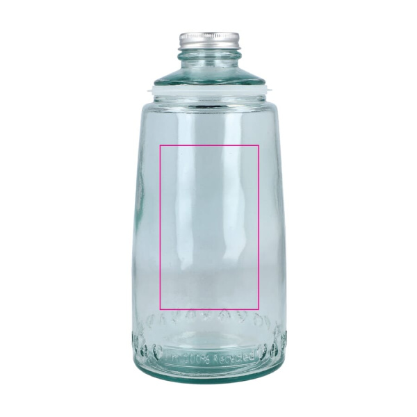 InSideOut Recyceltes Glas-Getränkeset ReuuZ 1 l: auf der Karaffe