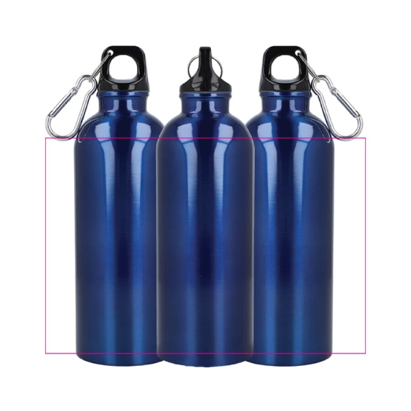Recycled Stainless steel Single wall bottle 500 ml: All around