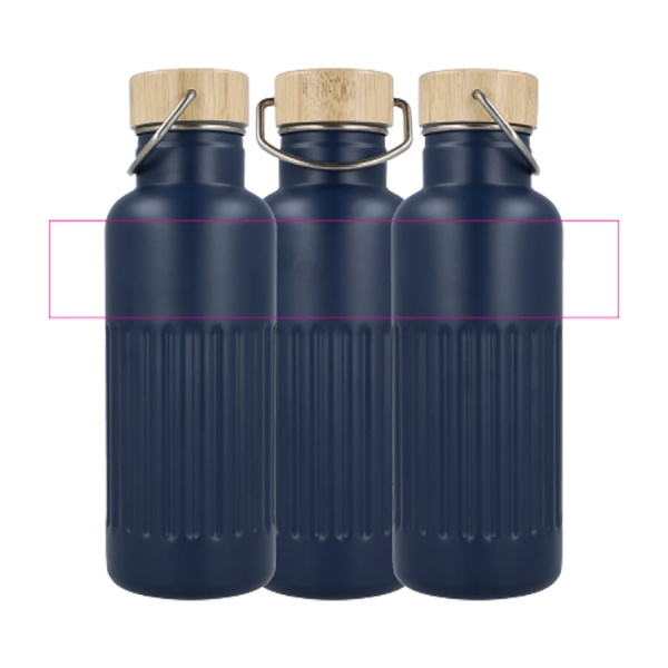 Recycled Stainless steel Thermo bottle 500 ml: all over above