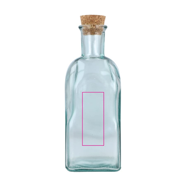 InSideOut Square Recycelte Glaswasserflasche ReuuZ mit Korkverschluss 500 ml: Seite 2
