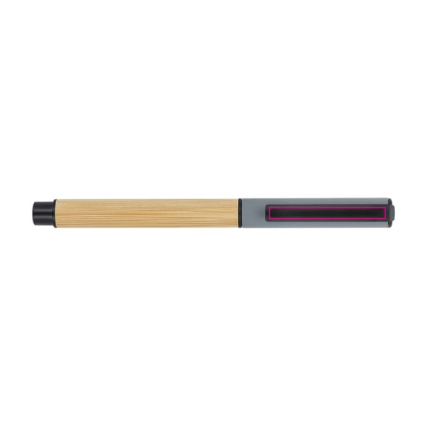 Rollerball bamboo: on the clip