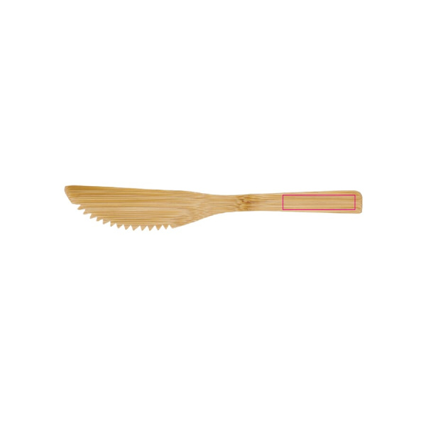 Stainless Steel Lunchbox bamboo lid: knife handle