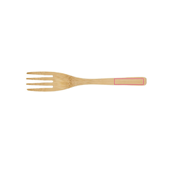 Stainless Steel Lunchbox bamboo lid: fork handle