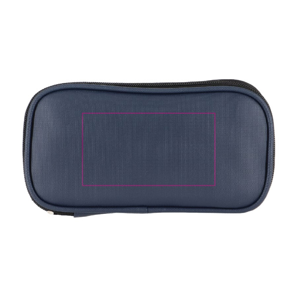 rPET PU coated 210D Kyra organizer bag 20 x 11.5 x 2 cm: side 2