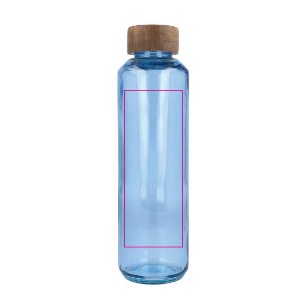 InSideOut Recycelte Glaswasserflasche ReuuZ mit Holzverschluss 650 ml: Seite 2