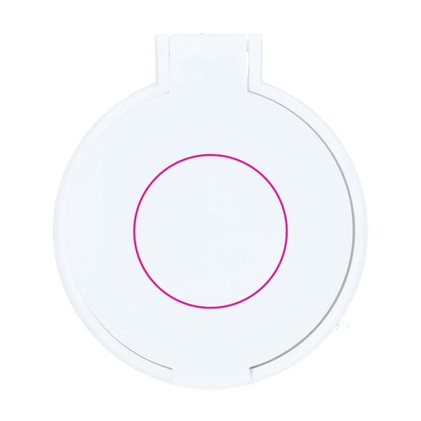 Small compact mirror Charm: top side