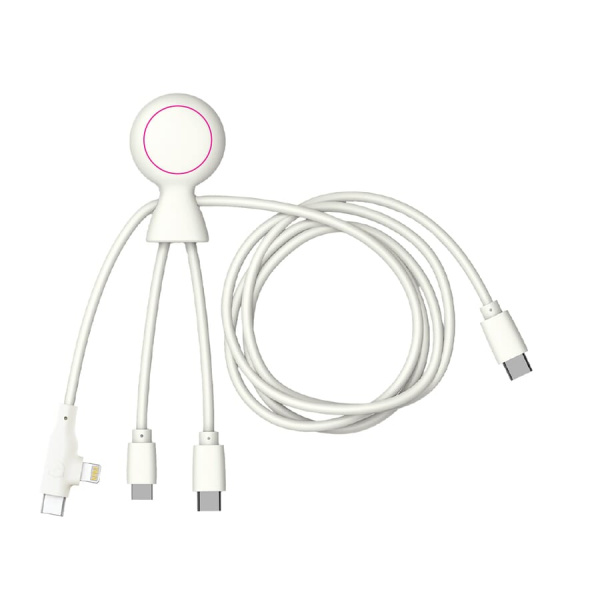 „Xoopar Mr. Bio Long“ daugiafunkcis USB-C kabelis, 1 metras: 1 pusė