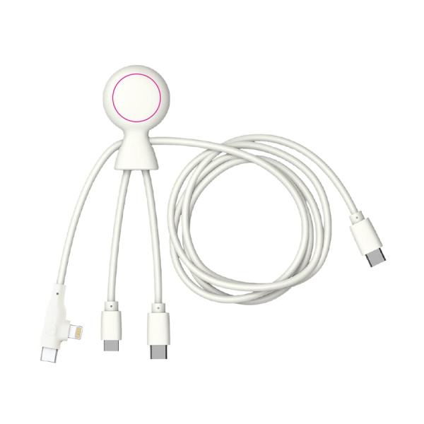 „Xoopar Mr. Bio Long“ daugiafunkcis USB-C kabelis, 1 metras: 1 pusė