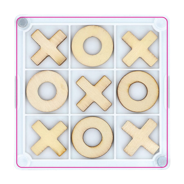 Tic-Tac-Toe coaster: top side