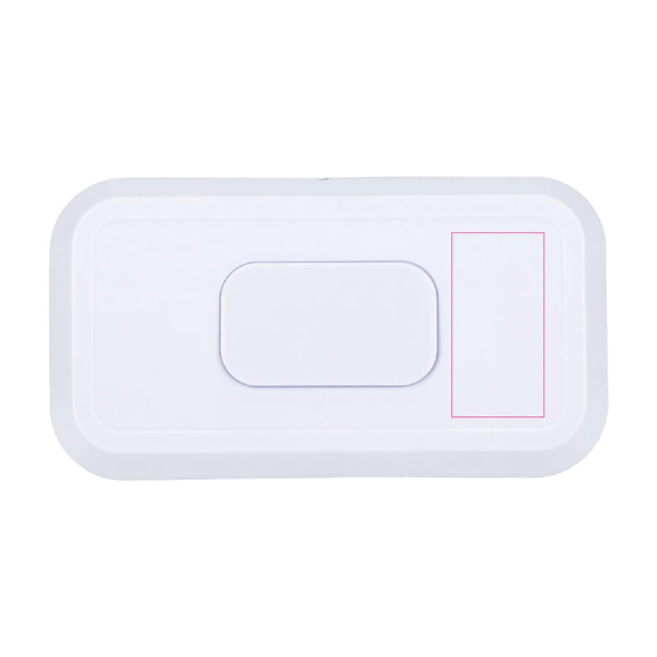 Ice-cube tray with Push-out Button: on the right of the lid