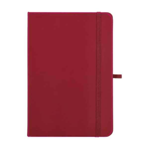 Notebook Olmo Hard Cover PU A5 with Sticky Notes: Front side