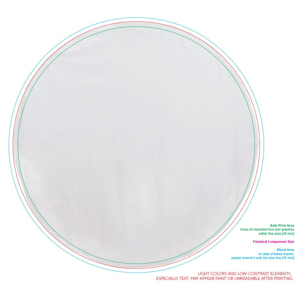 Double-face round beachtowel Ø 150 cm 350 g/m² sublimation: side 1