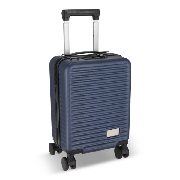 InSideOut Trolley Nordlyft, med avtagbara hjul, får plats under sätet.: på en metallplatta