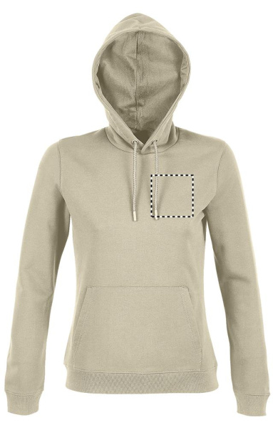 NICHOLAS WOMEN HOODED SWEAT: CHEST