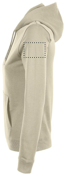 NICHOLAS WOMEN HOODED SWEAT: ARM LEFT