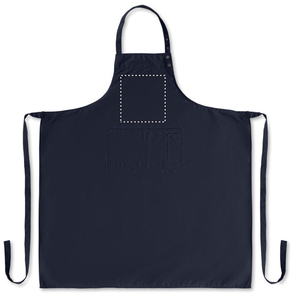 EDGAR APRON: VORDERSEITE ÜBER DER TASCHE