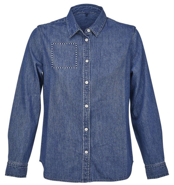 BENNETT WOMEN DENIM SHIRT: RECHTE BRUST