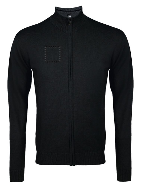 GORDON MEN ZIPPED CARDIGAN: RECHTE BRUST