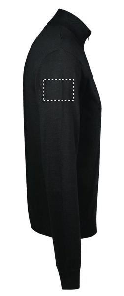 GORDON MEN ZIPPED CARDIGAN: ARM RECHTS